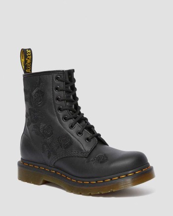 Dr Martens 1460 Vonda Mono Floral Lifestyle Topanky Damske Čierne | 9214-MCDSB